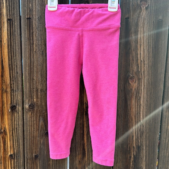 Beyond Yoga Pink Kids Leggings - Picture 2 of 8